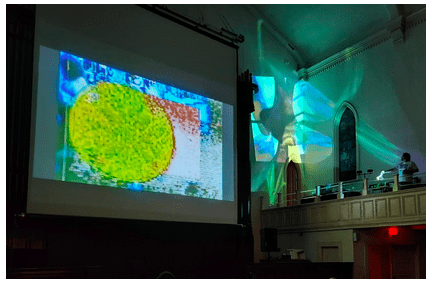 Projection in the sanctuary of Epsilon Spires