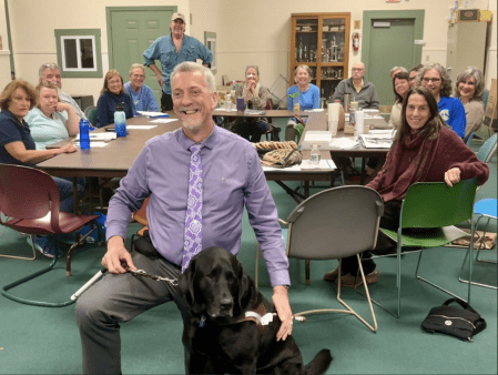 We support Future in Sight, Fidelco Guide dogs and give rides to vision impaired people through Lions LIft