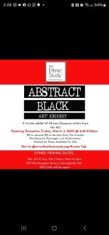 Flyer for one of many art shows