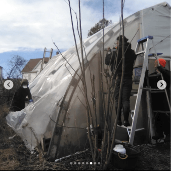 Replacing Greenhouse Plastic, January 2023