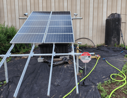 Wind Hill Farm Solar powered water system