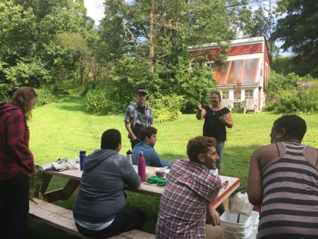 Spark Teacher Education Institute students at the Brattleboro Environmental Education Center