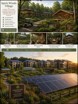 Grandmothers' Village Community Concept Renderings Spirit Winds & Wisdom Tree Villages