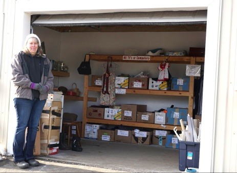 Local transfer station free shed organized by a committee volunteer.