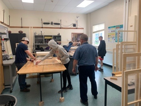 Spring build -Tri-County Tech Center students wrapping