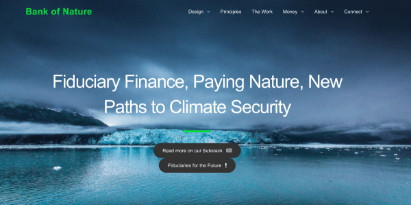 Bank of Nature website