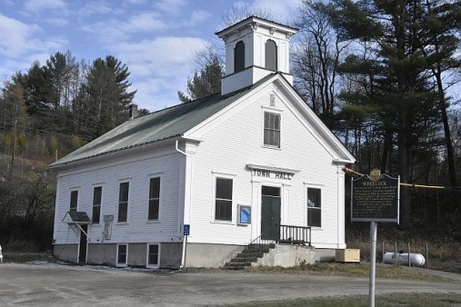 photo of Wheelock Town Hall, front & side