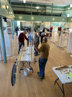 Large inserts need many hands