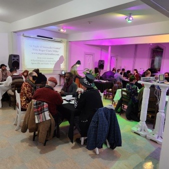 Community workshop on surrealist games at Epsilon Spires